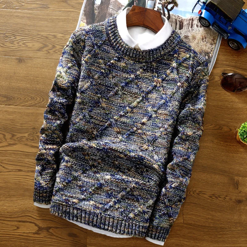 Männer Casual Pullover Herbst Winter Slim Fit Pull Pullover Langarm Kleidung Jacke Männliche Mode Gestrickte Pullover Männer Kleidung