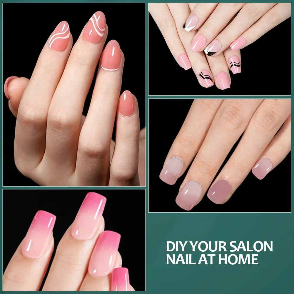 NAILPOP puntas de uñas de Gel suave 600 Uds Pre-Buff cubierta completa ataúd almendra forma ovalada puntas de extensión de uñas medio mate Gel X uñas postizas