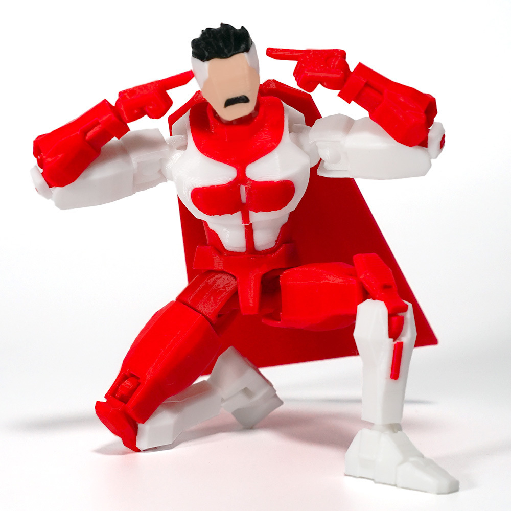 3D Printed Superheroes Invincible 2.0 Anime Multi-Jointed Shapeshift Toys Action Figures Mannequin Model Ornaments Gifts