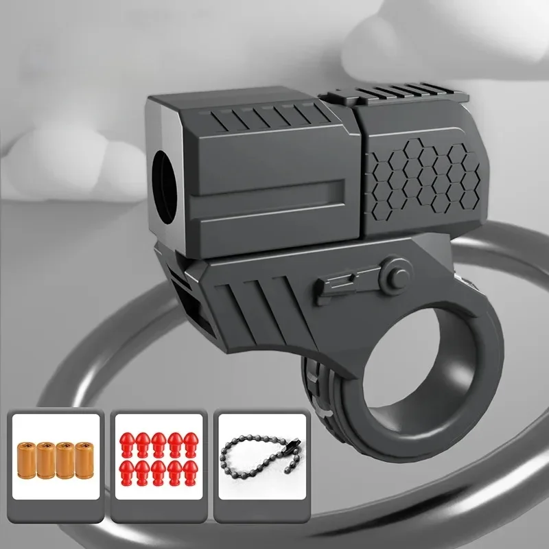 Neue Mini Gun Shell Ausgewitzte Kann Dekompression EDC Finger Ring Pistole Fidget Spinner Ratsche Angst Stress Relief Spielzeug Pistolen