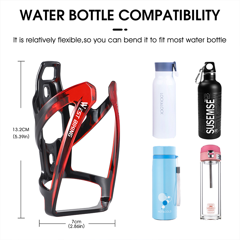 WEST BIKING Bicycle Water Bottle Holder Universal MTB Road Bike Bottle Cup Ultralight Mount Bracket Cycling Drink Rack Cage