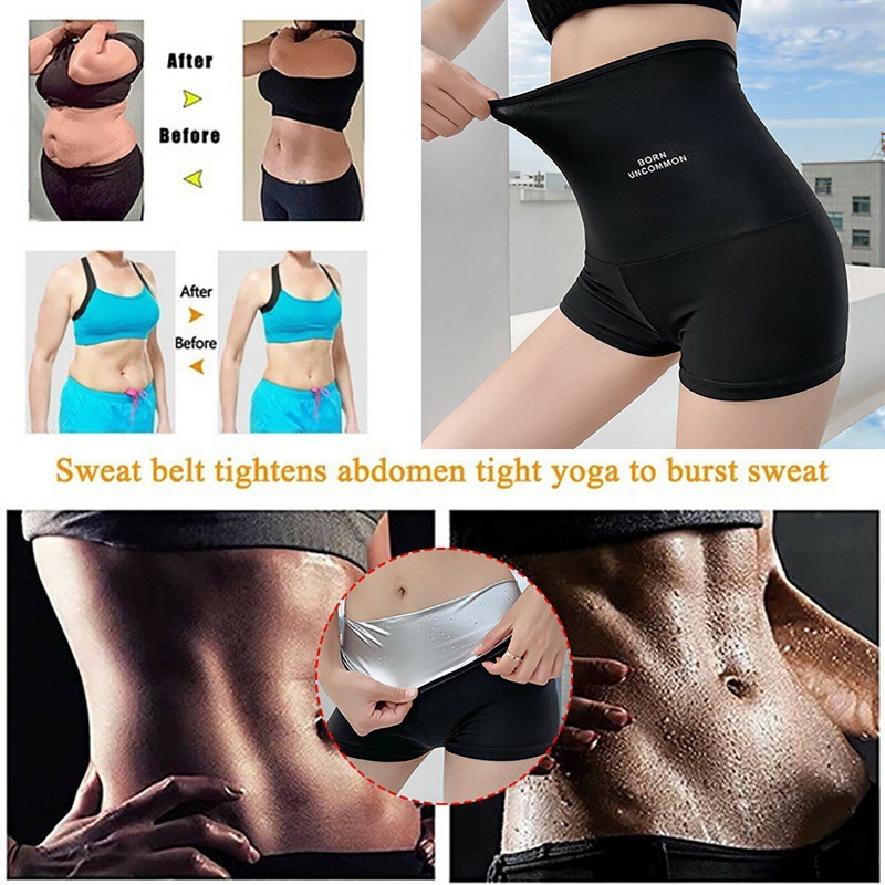 Pantalones deportivos de Sauna para mujer, mallas térmicas con Control de grasa, moldeadores de cuerpo, bragas de Control elásticas para Fitness, pantalones cortos ajustados de cintura
