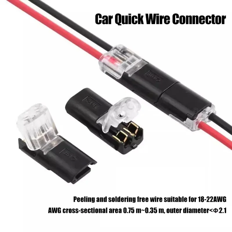 Conector de Cable de enchufe rápido para coche, enchufe de 2 pines, conector eléctrico impermeable para coche, Cable, conexión de Terminal de tira automotriz