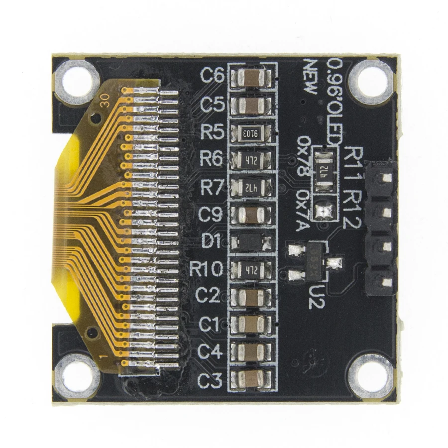 0,96 pulgadas OLED SSD1306 blanco/azul/amarillo 128X64 IIC I2C módulo de pantalla serie 12864 placa de pantalla LCD para Arduino