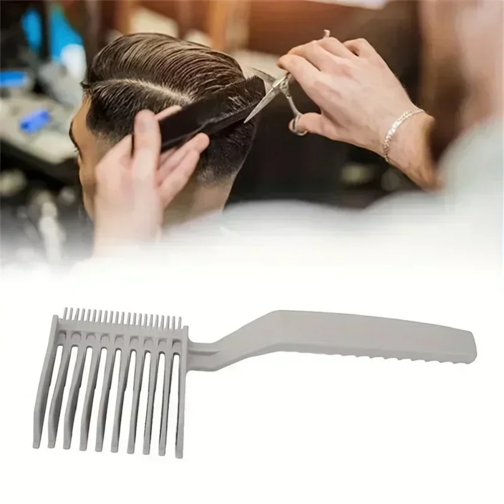 1pc Hair styling positioning comb, men's long handled home hair styling comb, hair salon comb