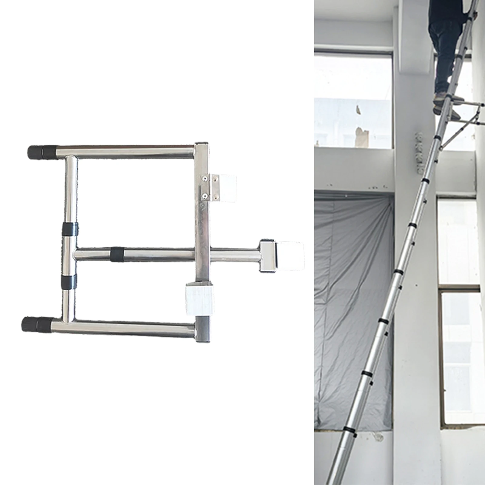 Leiterstabilisator, tragbare Verlängerungsleiter-Stabilisator, Zubehör für Dach, Wand, rutschfeste Leiterhalterung, sichere Installation