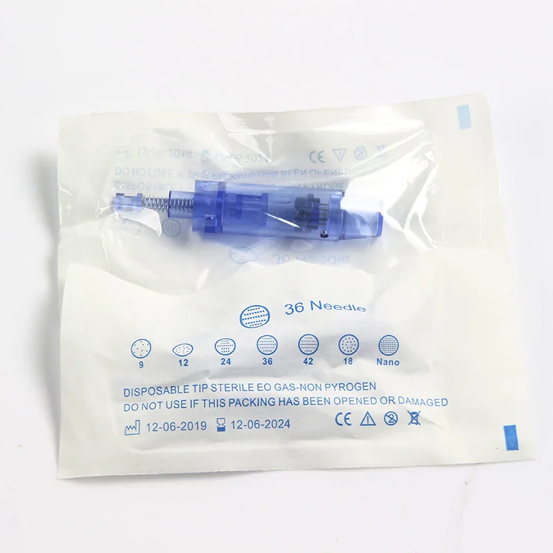 10/50/100ชิ้น dermapen ตลับหมึก A1ไมโครนีเดิลปลายนาโนสำหรับเปลี่ยนตลับหมึก A1เข็ม Meso เครื่องความงาม