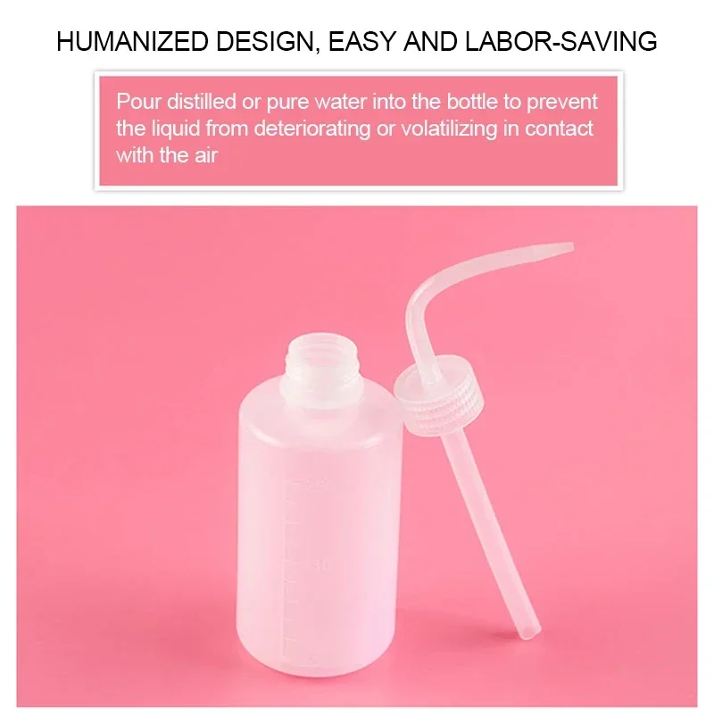 150/250/500ml Eyelash Remover ขวด Eyelash EXTENSION เครื่องมือแต่งหน้าทําความสะอาดขวดโค้ง Spout CLEANER กันน้ํา