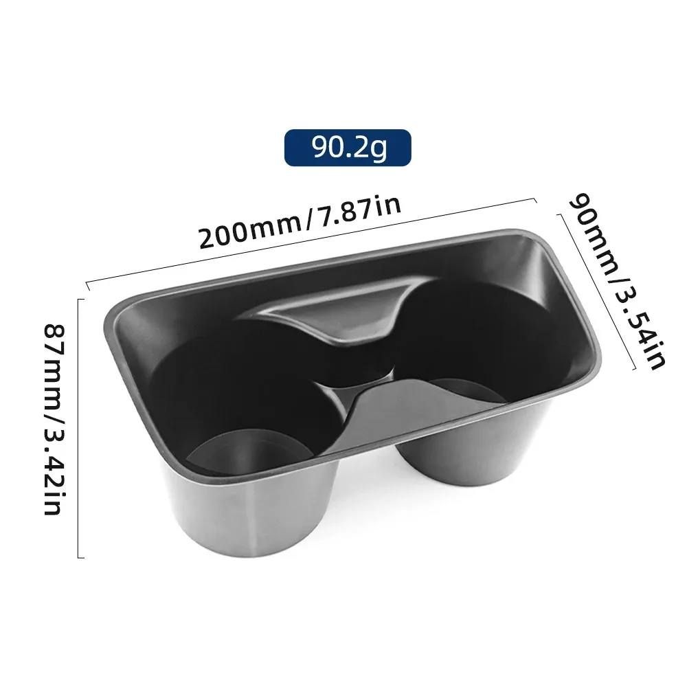 Pusat penyimpanan, dudukan cangkir meja, bagian pengganti logam hitam untuk BMW 3 seri untuk F30/F35/F34 untuk F33/F31/F36