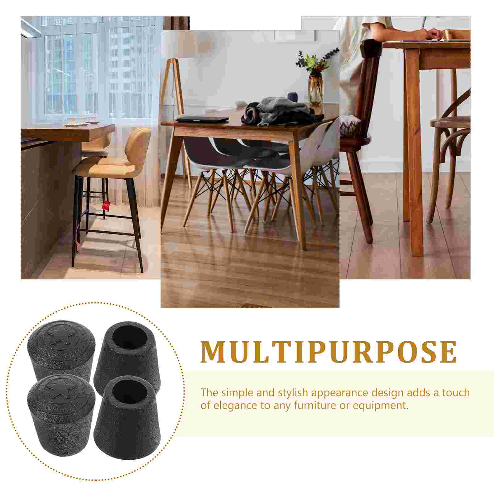 8 stücke stuhl bein bodenschutz 10mm möbel bein abdeckung gummi stuhl beins chutz