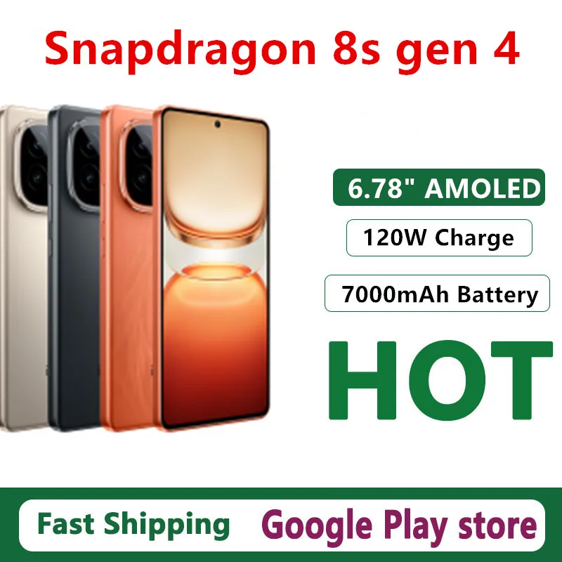 China Version VIVO IQOO Z10 Turbo Pro Official Snapdragon 8s Gen4 7000mAh 120W SuperVOOC 6.78 Inch AMOLED 144Hz 50MP OTA NFC