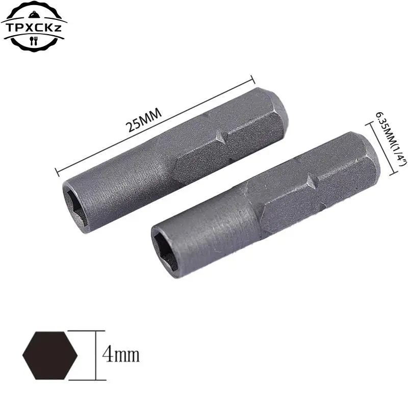 1pc 6.35mm 1/4" Insert Bit Adapter To System 4mm Hex Shank Electric Screwdriver Tool Micro Bit Socket Adaptor Holder