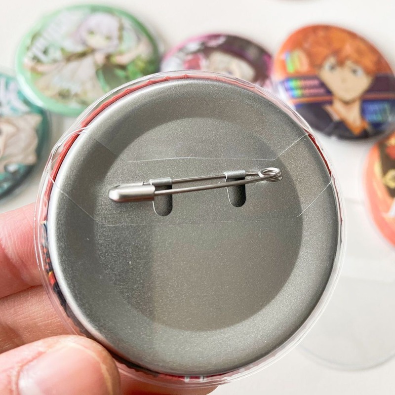 10pcs/set Anime Badge Protector Case 58mm/75mm PVC Round Shield Dustproof Display Cover for Metal Pins Student Supplies Gift