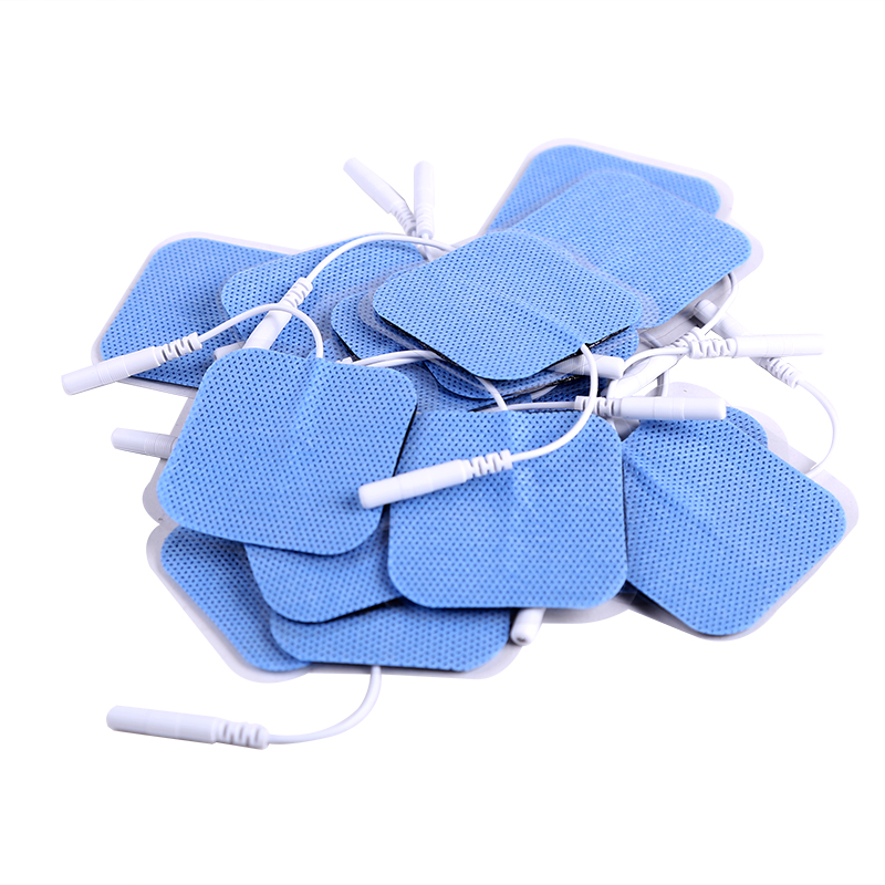 5*5 ซม.ผ้าไม่ทอ Self Adhesive Electrodes Pads TENS GEL Pad สําหรับนวดไฟฟ้าสติกเกอร์เปลี่ยน Patch Accessorie
