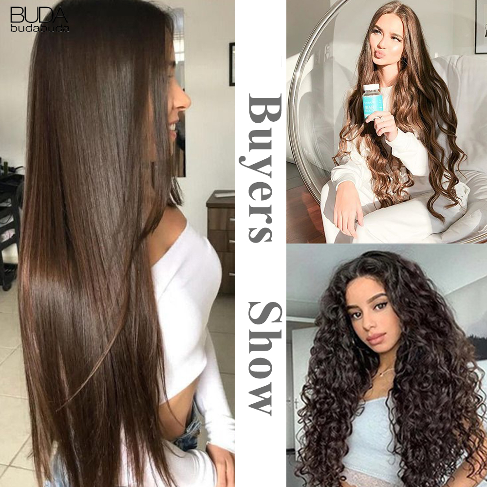 ยาวตรง 5 คลิปในนามสกุลผมใยสังเคราะห์ผมปลอมทนความร้อนแฮร์พีซสีดำสีบลอนด์ทรงผมธรรมชาติ 22 นิ้วสังเคราะห์สีบลอนด์ยาวหยักคลิปนามสกุลแฮร์พีซในชิ้นผมปลอมธรรมชาติทรงผมคละสี