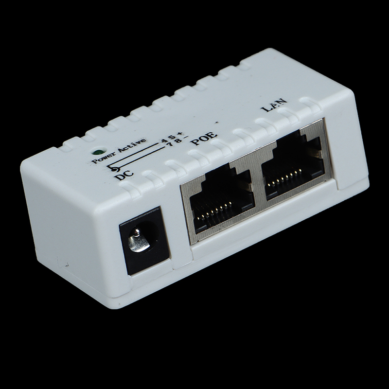 1PC 12V - 48V Passiver POE-Injektor für IP-Kamera VoIP Phone Network AP-Gerät