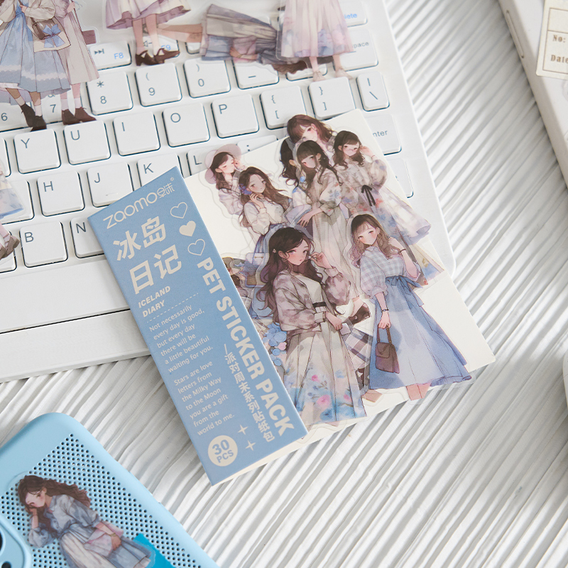 30 ピース/パック PET ステッカーカラフルなツリー DIY スクラップブッキングプランナーコラージュ日記用品美学ステッカー文房具