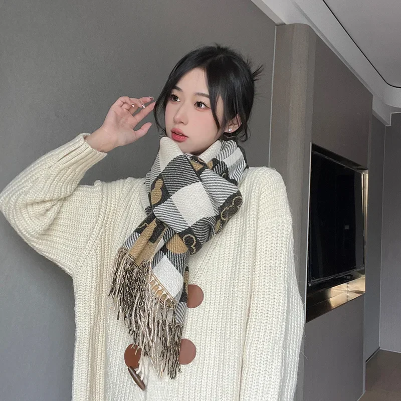Disney หรูหราฤดูหนาวผ้าพันคอผ้าพันคอผู้หญิงอะนิเมะ Mickey Mouse Design Pashmina ผ้าห่มผ้าพันคอหญิง Shawl Wraps ของขวัญ