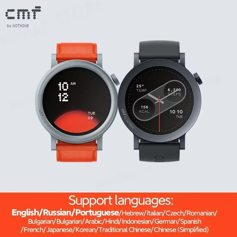 Versão global CMF by Nothing Watch Pro 2 1.32 "AMOLED Bluetooth 5.3 BT Chamadas com redução de ruído AI GPS cmf watch pro 2