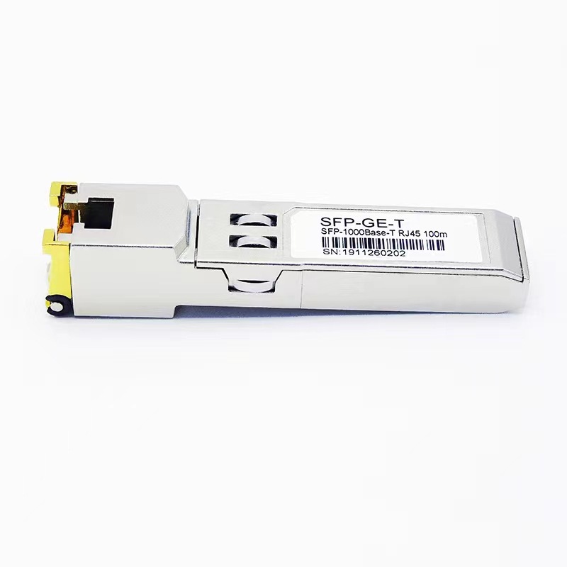 Módulo de fibra SFP Puerto Ethernet Módulo RJ45 1000BASE-T Conector de interruptor Cobre Compatible con Cisco/Mikrotik Gigabit Ethernet Sw