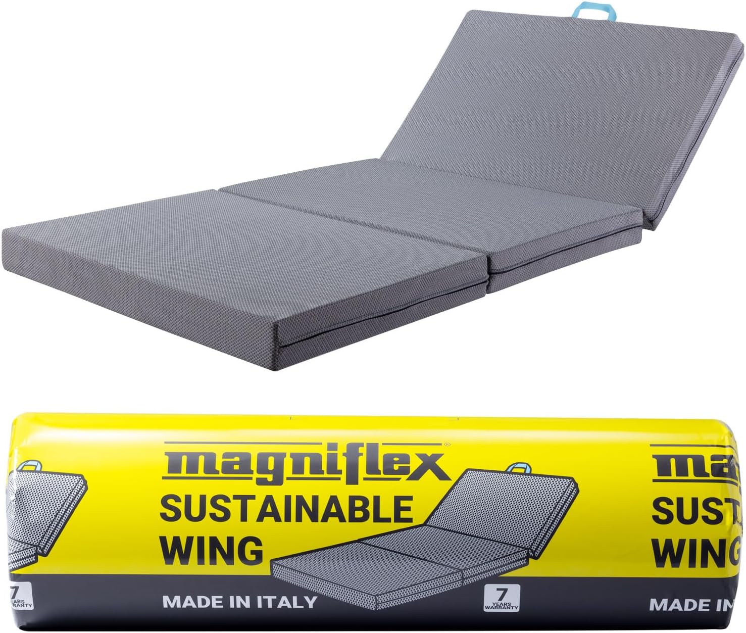 マニフレックス サステナブルウイング 日本用 三つ折り高反発マットレス シングル 10cm 硬め 【正規直販】折りたためます