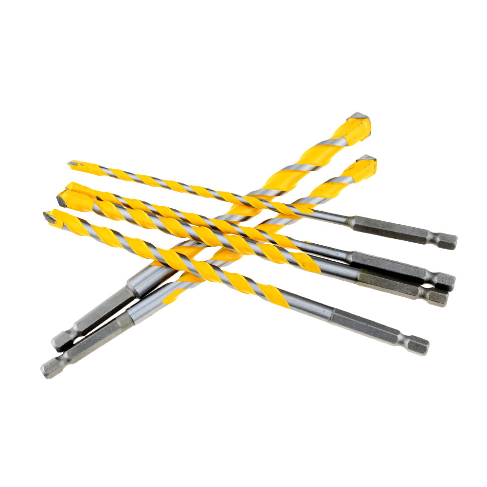 1 PC Hex Shank เจาะบิต 5/6/8/10/12mm ทังสเตนคาร์ไบด์สําหรับก่ออิฐคอนกรีตอิฐหิน 160 มม.เครื่องมือ Workshop งานไม้