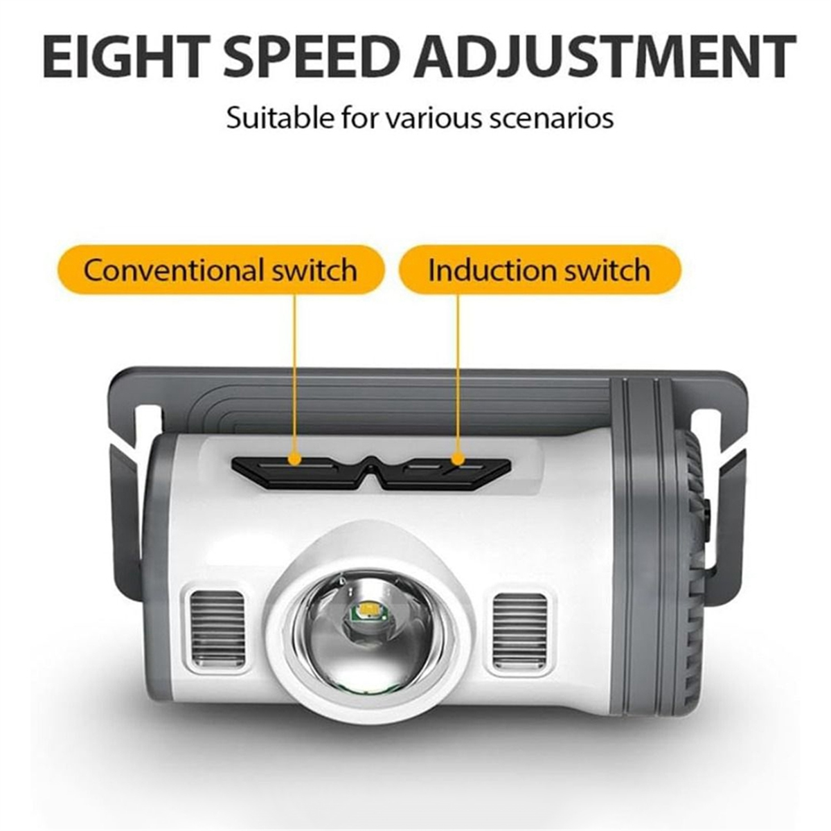 A72P LED เซนเซอร์หมวกคลิปโคมไฟกันน้ําแบบชาร์จไฟได้ตกปลาค้นหา Camping Light Night ไฟฉาย