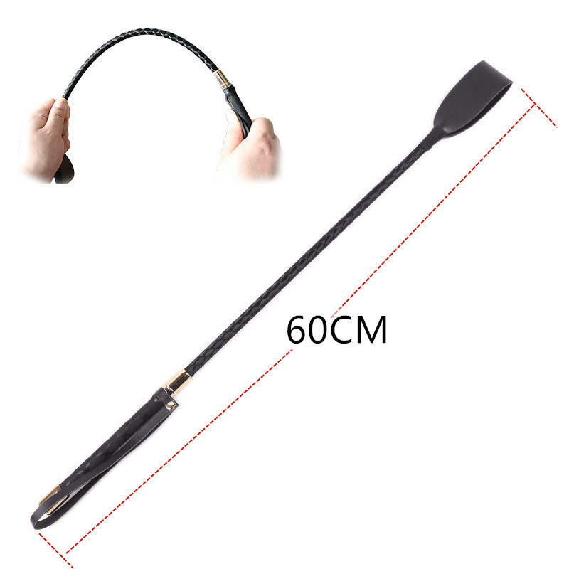 60CM Self Defense Whip For Animal Riding Equestrianism Training Security Protection Men Women Universal PU Leather