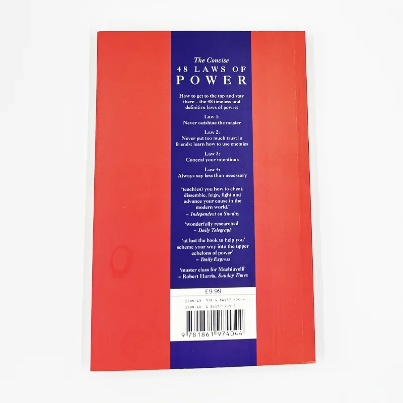 กฎแห่งอํานาจ 48 ข้อโดย Robert Greene Political Leadership Political Philosophy Motivation หนังสือภาษาอังกฤษปกอ่อน