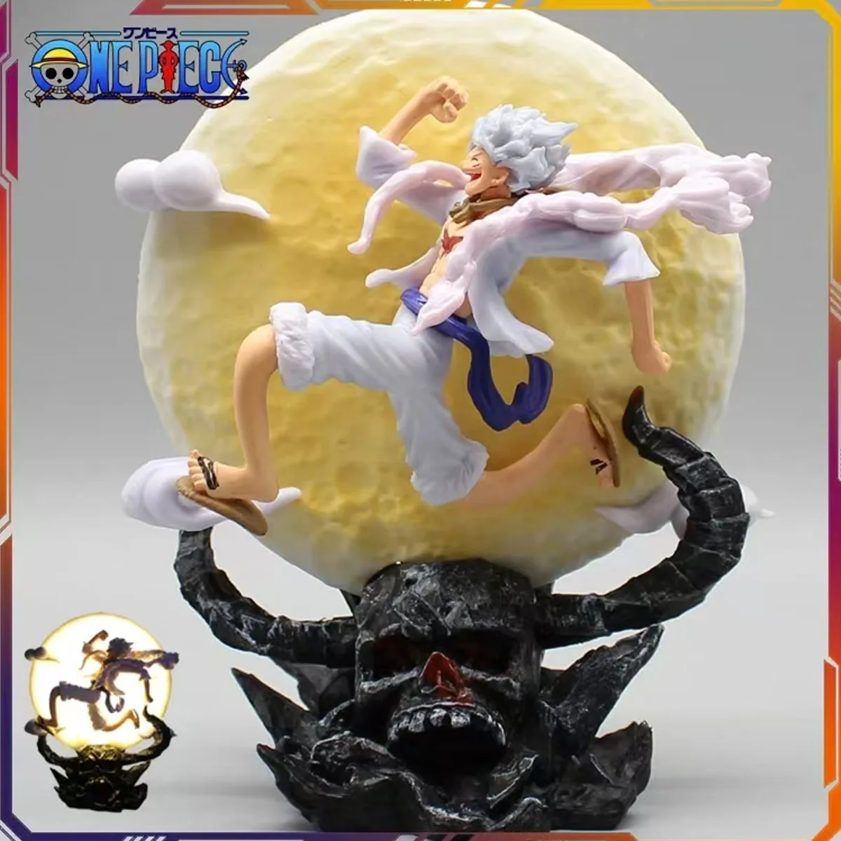 14Cm One PieceอะนิเมะรูปMoon Fairy NikaลิงD Luffyเกียร์ 5 Moon Light Action Figureรูปปั้นคอลเลกชันของเล่น