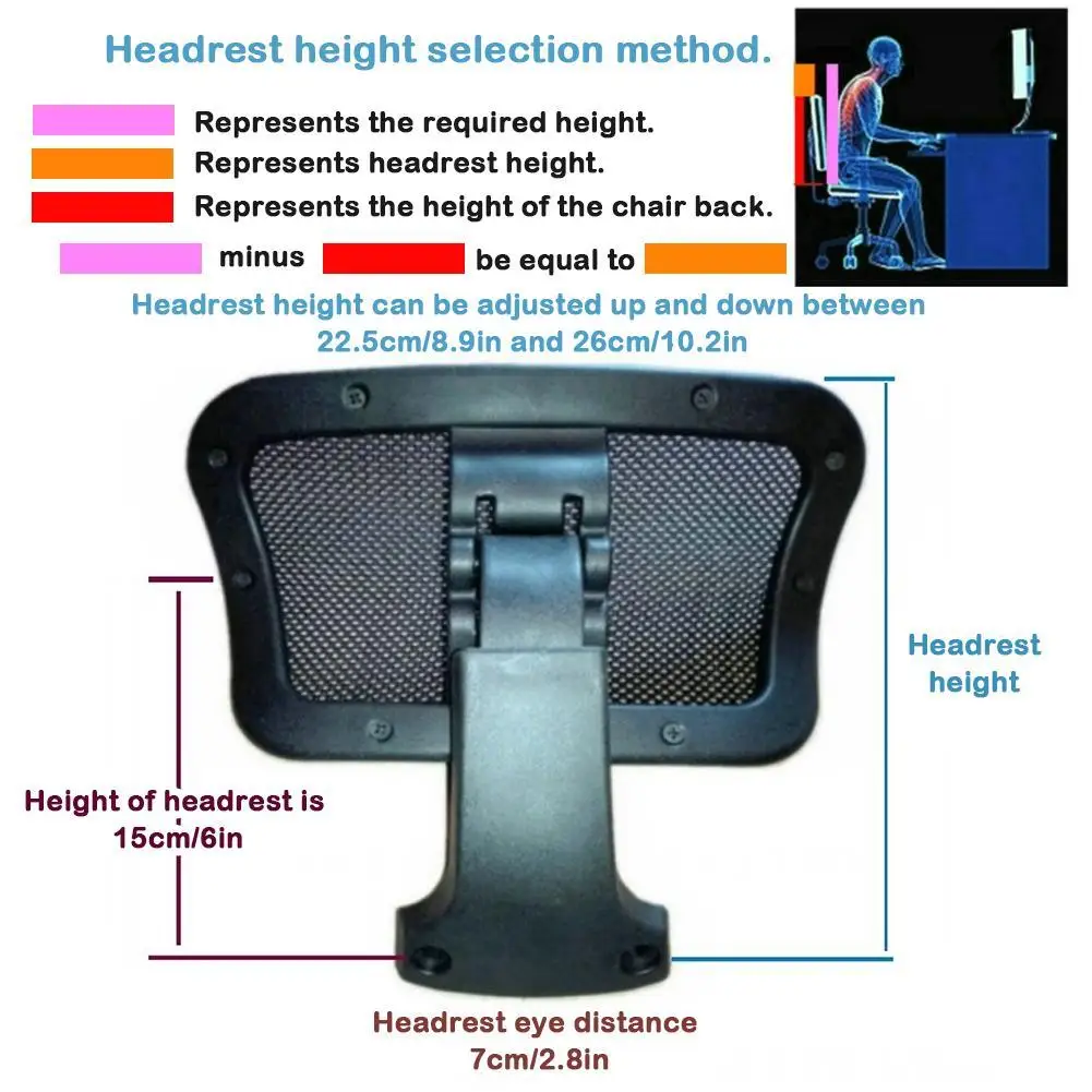 Adjustable Headrest For Office Chair Headrest Swivel Lifting Soft Furniture Gaming Chair Pillow Cushion For Chair Office Ch P3E5