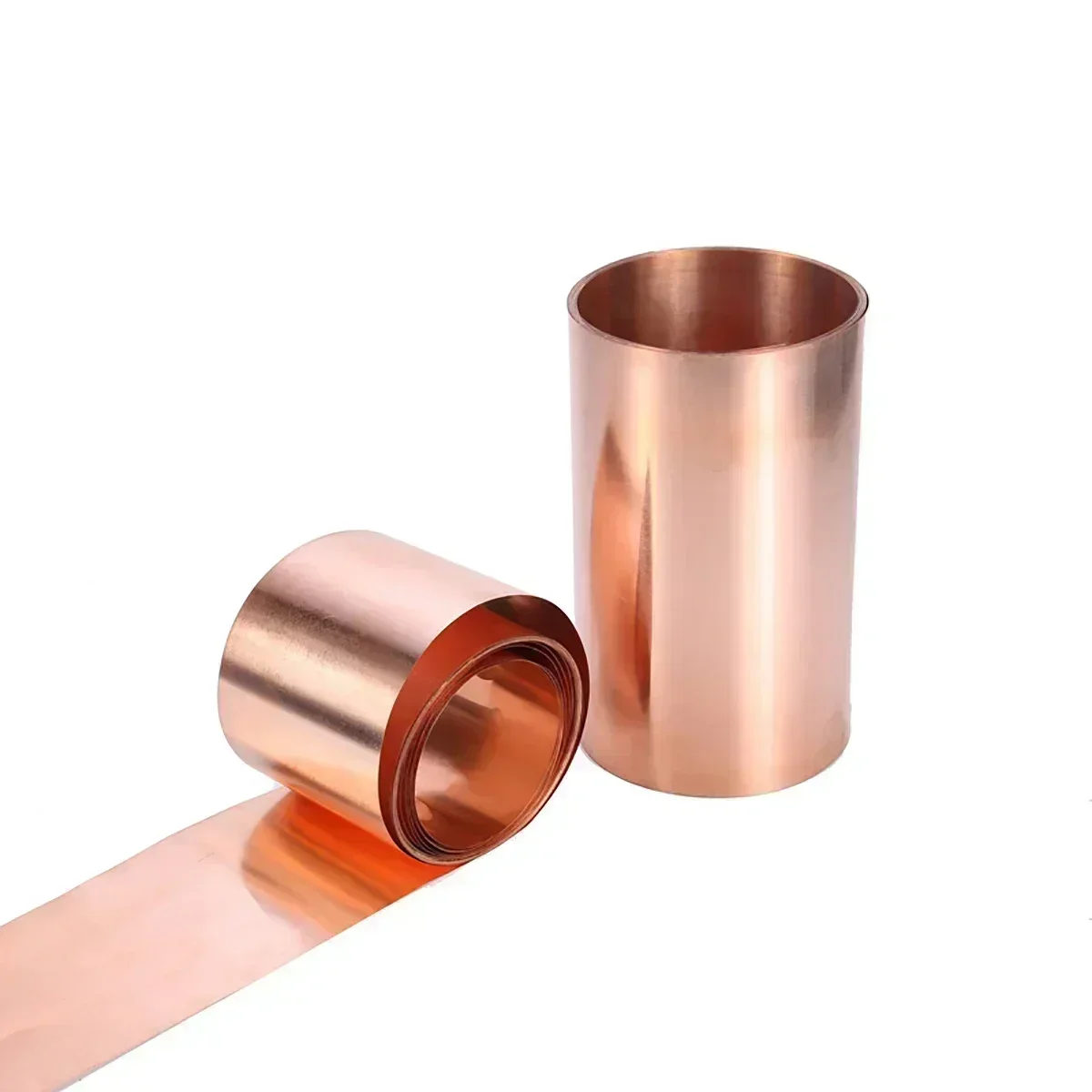 1 Meter Width 5-400mm 99.99% Pure Copper Foil Strip High Purity T2 Red Copper Shielded Sheet Roll Thickness 0.01mm -1mm