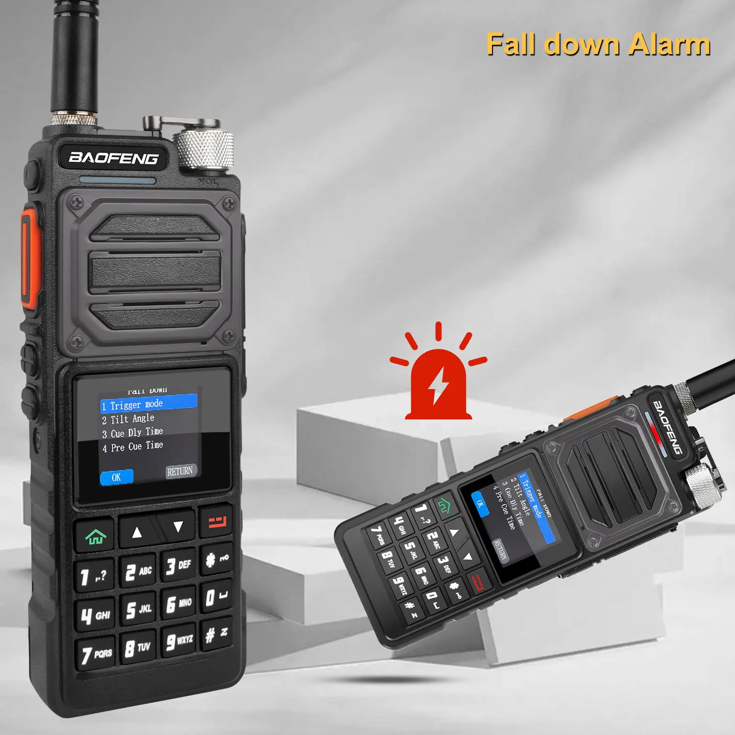 Baofeng UV-25PRO GPS Walkie Talkie 10W 1000Ch Aviation Multiband FM Amateur Two Way Radio W/5200mAh Type-C Rechargeable Battery