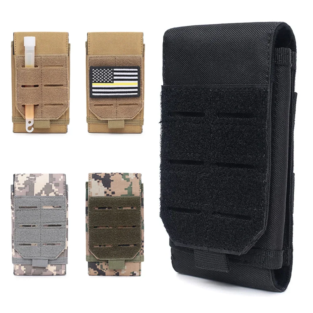 Sport all'aria aperta Molle Custodia per telefono Marsupio Campeggio Escursionismo Caccia Accessori Borsa per attrezzi EDC Porta cellulare Borse per fondina magnetica