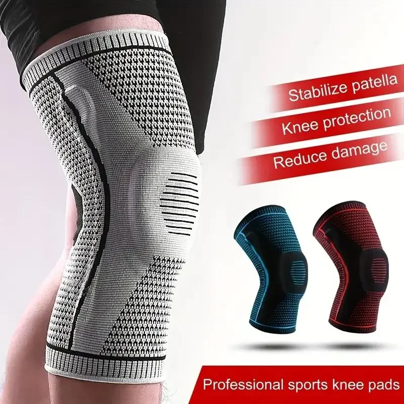 1PCS Non-Slip Knee Support Brace with Patella Gel Pad Stabilizers Comfort-Fit Compression Sleeve for Arthritis, Sports