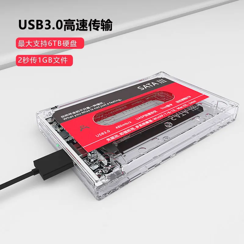 MayAug  New Hard Disk External USB 3.0 SATA 5Gbps 2.5 Inch Hd Externo HD Case for PC/Notebook Tape Hard Drive Case