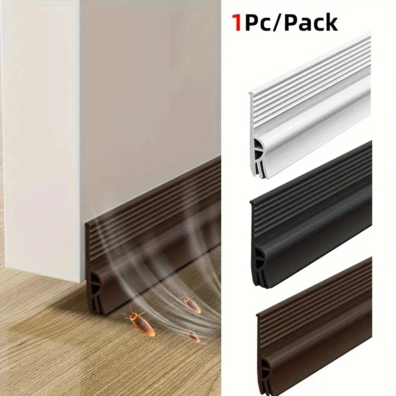 28/50mm Altezza Porta Fondo Guarnizioni Antivento Polvere Prevenzione degli insetti Striscia autoadesiva per guarnizioni per finestre a triplo ispessimento