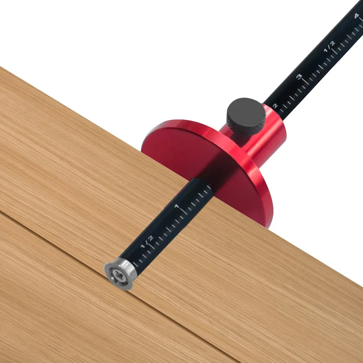 Wielmarkeringsmeter - Houtbewerkingsschrijver - Houtmarkeringsgereedschap met inch- en MM-schaal - Parallelle lijntekening Insteekmeting