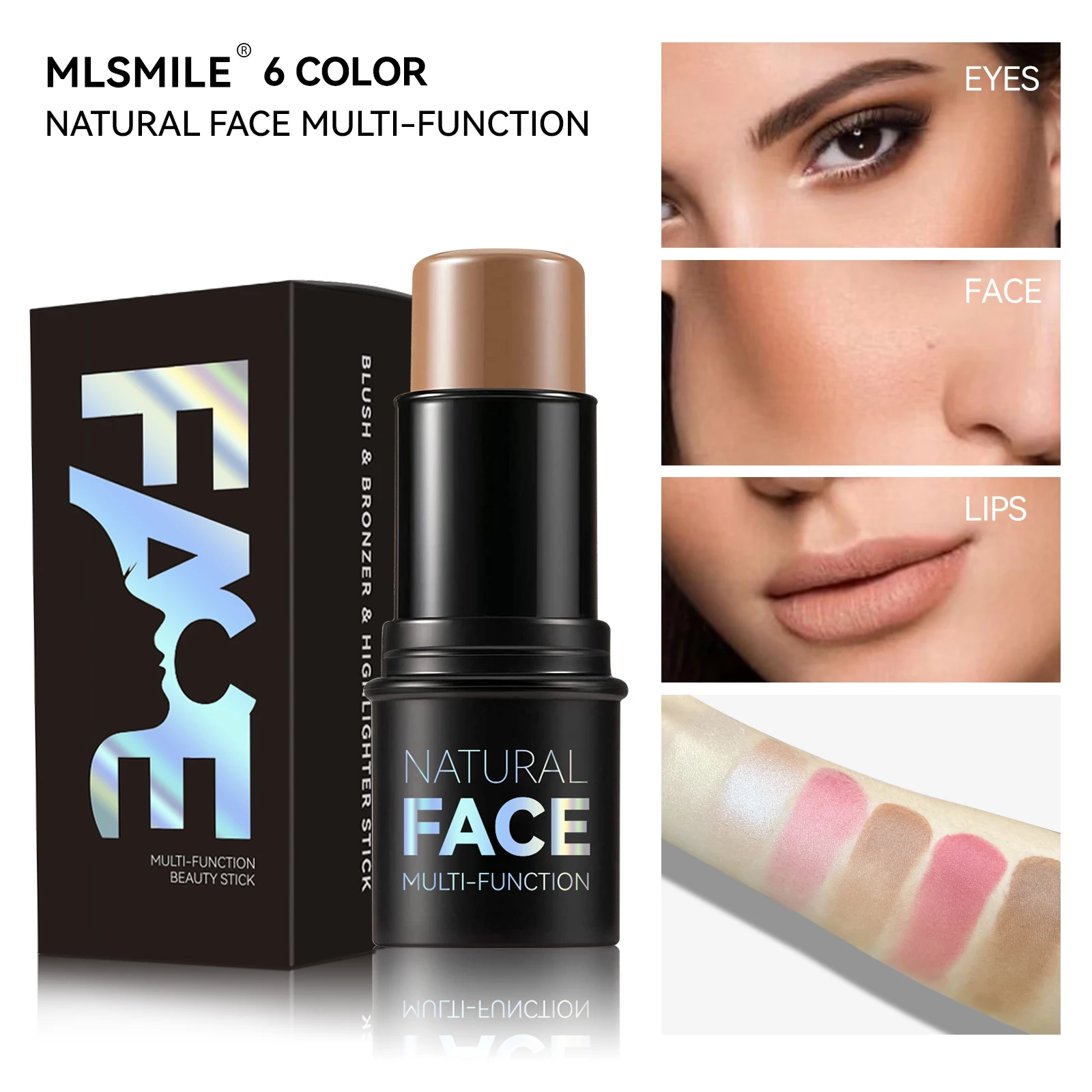 Make-up Gezicht Contouren Bronzer Stick Multifunctionele Markeerstift Verhelderende Zijderups Blusher Rouge Crème Wijzigen Concealer Pen