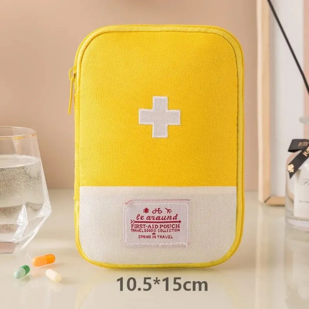 Botiquín pequeño de primeros auxilios para el hogar, almacenamiento de medicina para el hogar, Mini caja pequeña portátil para viajes al aire libre, botiquín de primeros auxilios médicos
