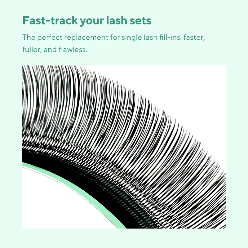 DIYDAY U-shaped 3D 4D 5D Eyelash Extension New Style U Shape W Bloom Lashes Premade Fans Lightweight Fluffy Mink Faux Eyelashes