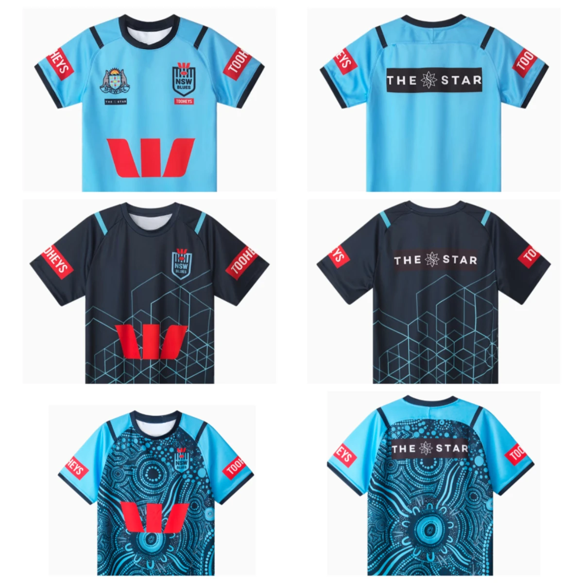 2025 Summer Sales New Adult Men's South Wales Blues Native Land Rugby Jersey Men's T-shirt Comfortable and Breathable
