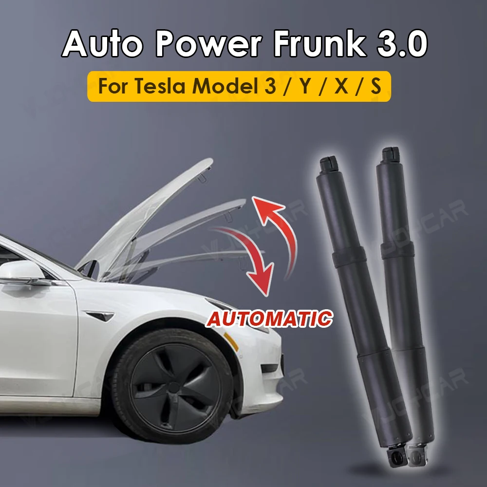 VJOYCAR Auto Power Frunk 3.0 for Tesla Model Y 3 X S Electric Automatic Front Trunk Lift Close APP Key Screen Control Car Parts
