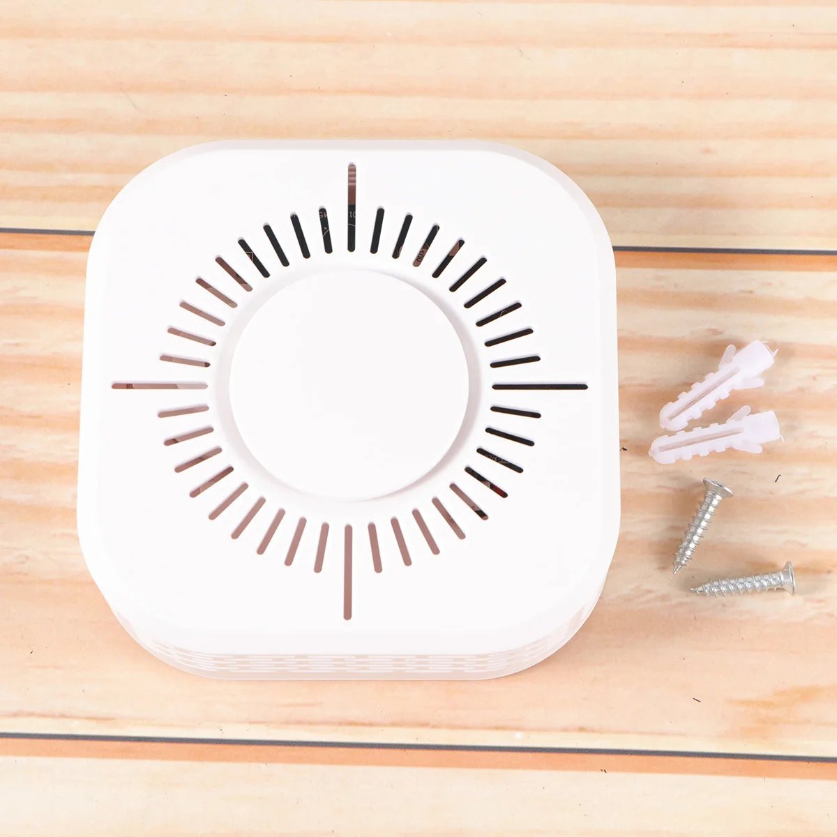 Powered Fire White Self-Contained Photoelectric Sensor Durable Smoke Sensor for Home Shop Hotel