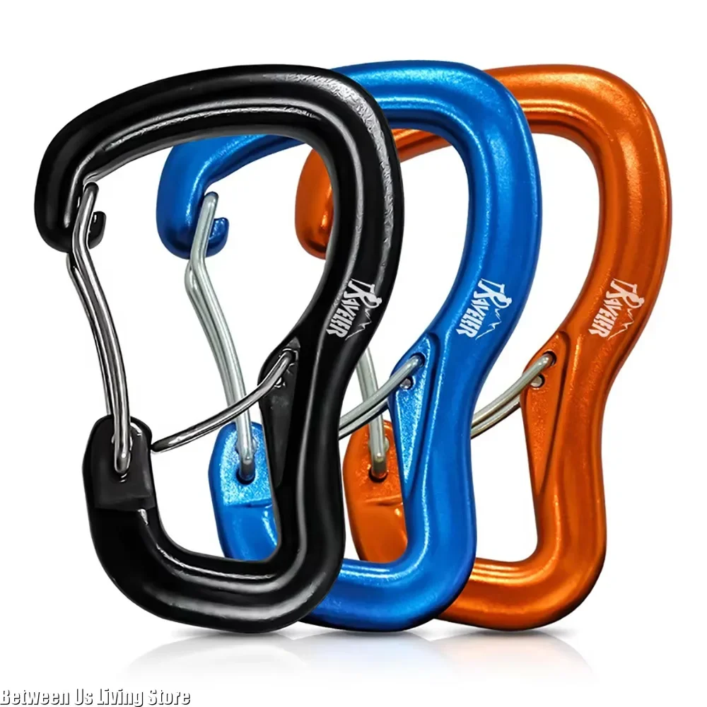 2Pcs Outdoor Hammock Double Locking Buckle Multifunctional Aluminum Alloy Hanging Buckle Camping Hammock Quick Hanging Buckle