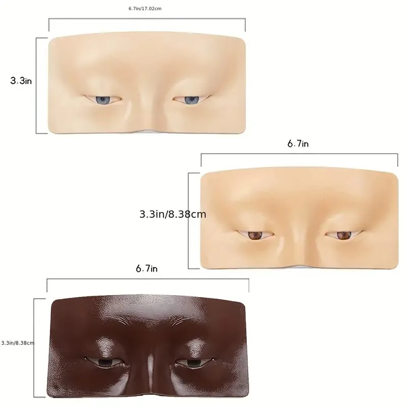 Deska do twarzy do ćwiczeń makijażu, realistyczna wkładka 3D, cień do powiek, eyeliner do brwi, rzęsy, mapowanie realistycznej skóry twarzy, deski do oczu