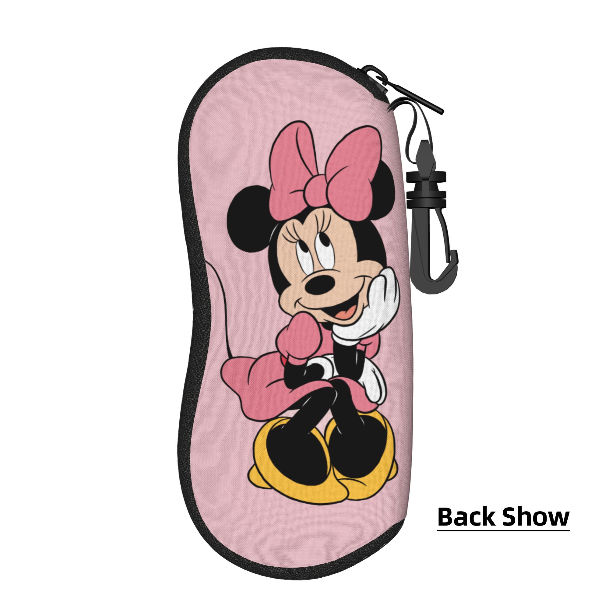 Adorável caso de óculos dos desenhos animados minnie mouse mickey mercadoria óculos protetor caixa de óculos dos desenhos animados