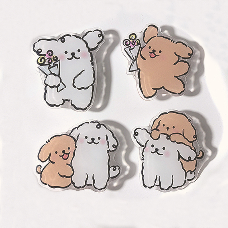 Custom Acrylic Phone Grip Round Foldable Cartoon Photo Customized Logo Anime Hologram Personalized Mobile Clear Phone Holder