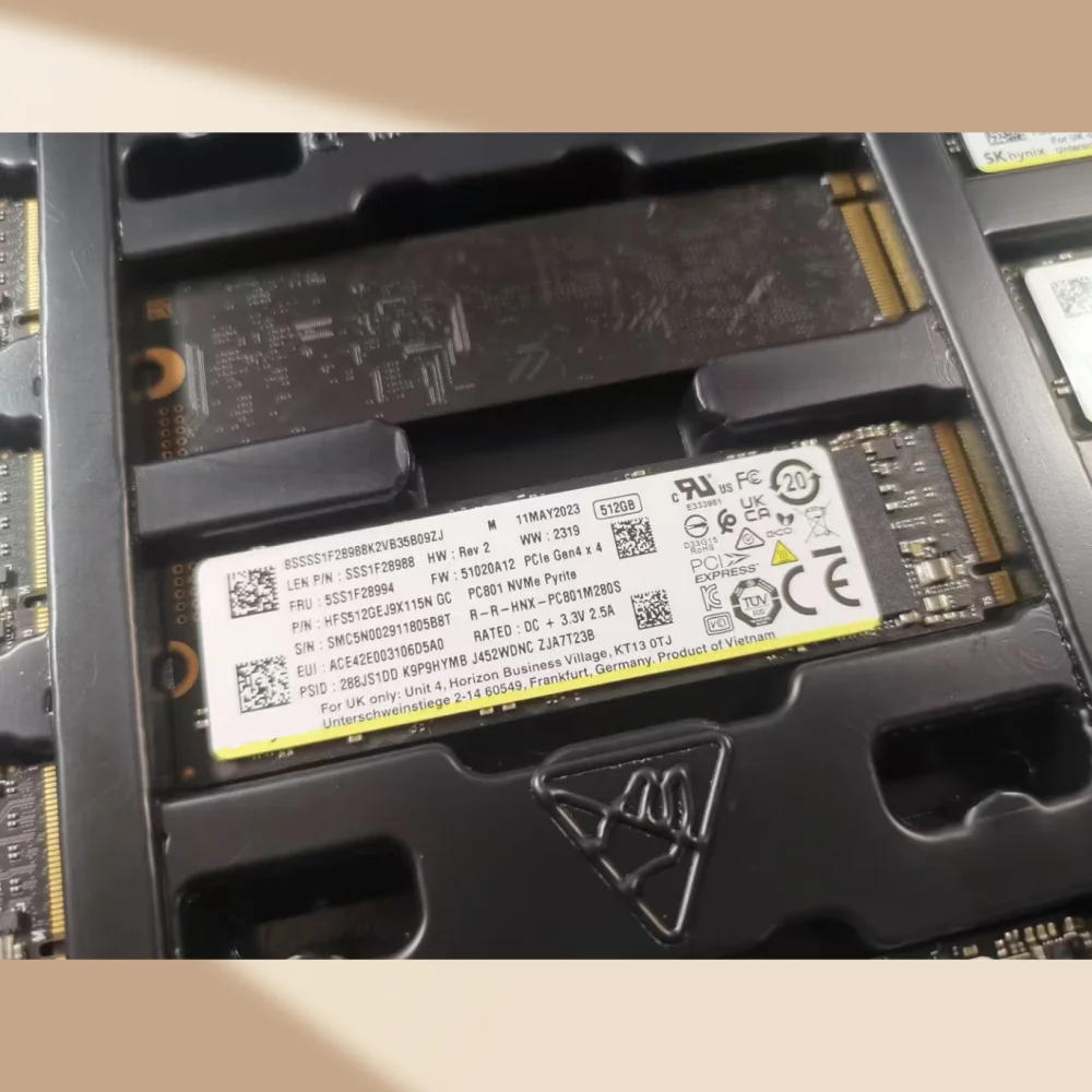 PC801 512G 1T 2T 2280 M.2 PCIe4.0 * 4 NVME ACNS075 controllo principale 256G Per computer SKhynix unità a stato solido Cache indipendente