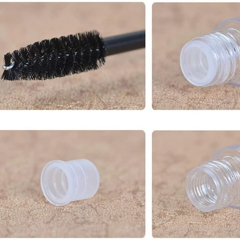 5/10Ml 2 Chiếc Trống Mascara Ống Lông Mi Cây Đũa Phép Mi Kem Hộp Đựng Chai Với Phễu Hút Chuyển Pipet lọ Chai